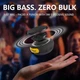 Портативная нательная мини-колонка клипса ANCwear Wearable Bluetooth 5.3 IPX6 с белым шумом черная для спорта - изображение 6