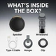Портативная нательная мини-колонка клипса ANCwear Wearable Bluetooth 5.3 IPX6 с белым шумом черная для спорта - изображение 7