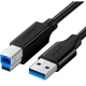 Кабель для принтера USB 3.0 AM/BM 2.0m US210 black Ugreen (10372) - изображение 1