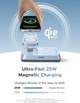 Беспроводная зарядная станция UGREEN 25W Qi2 3-в-1 Magflow для iPhone/AirPods/Apple Watch Б/у Без коробки - изображение 2