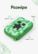 Зеленый пенал Minecraft крипер твердый пенал-книжка майнкрафт на замке для школы и школьных предметов 22х15х4 см (DB60197D41) - изображение 2