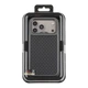 Чохол Premium Kajsa Glamorous Collection Pyramid Pattern with MagSafe для iPhone 17 Pro Max Grey O-Ring - изображение 3