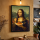 Постер в рамці з Мона Ліза зі спагеті 30х40см скло - зображення 2
