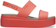Жіночі Сандалі Бруклін crocs brooklyn low wedge Red/Brown (42-43, червоний) - изображение 3