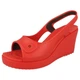 Жіночі сандалі Crocs Havana Wedge Red (39-40, червоний) - изображение 2