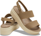 Жіночі Сандалі Бруклін crocs brooklyn low wedge Brown (41-42, коричневий) - изображение 1