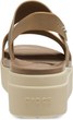 Жіночі Сандалі Бруклін crocs brooklyn low wedge Brown (41-42, коричневий) - изображение 6