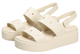 Жіночі Сандалі Бруклін crocs brooklyn low wedge Stucco (41-42, бежевий) - изображение 1
