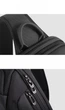 Однолямочный рюкзак через плечо Bange BG-7566 7л Сумка-слинг с USB-разъемом Black (19367) - изображение 7
