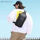 Однолямочный рюкзак через плечо Bange BG-7566 7л Сумка-слинг с USB-разъемом Black (19367) - изображение 9