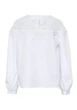 Блузка для девочки с длинным рукавом Sly 118/S/19 белый 140 - изображение 4