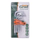 Ключі TORX 9шт T10-T50мм CrV (короткі з отвором) GRAD (4022275) - зображення 11