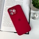 Чохол для смартфона Silicone Full Case AA Camera Protect for Apple iPhone 16 Pro 35,Maroon - изображение 7