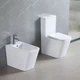 Унітаз-компакт Devit Flow Square DFL2170211W Vortex Flush із сидінням Soft Close дюропласт - зображення 3