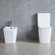 Унітаз-компакт Devit Flow Square DFL2170211W Vortex Flush із сидінням Soft Close дюропласт - зображення 5