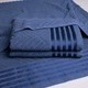 Набор махровых полотенец SOFT 3шт GM Textile 50х90см, 50х90см, 70х140см 500г/м2 (Синий) - изображение 4