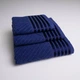 Набор махровых полотенец SOFT 3шт GM Textile 40х70см, 50х90см, 70х140см 500г/м2 (Темно-синий) - изображение 1