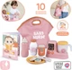 Игровой набор Smoby Toys Baby Nurse Забота о малыше Терракотовая пудра с сумкой и аксессуарами (3032162205051) - изображение 8