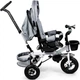 Rowerek trójkołowy EcoToys Delux JM-068-17 Szary (5903769970636) - obraz 8