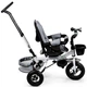 Rowerek trójkołowy EcoToys Delux JM-068-17 Szary (5903769970636) - obraz 10