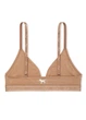 Бюстгальтер-бралетт без кісточок Victoria's Secret PINK Cotton Wireless Triangle Bralette XL кавовий (00416893QB7XL) - зображення 5