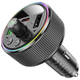 FM трансмиттер Bluetooth 30Вт 2xUSB Type-C для автомобиля черный Hoco TRM-516 - изображение 6