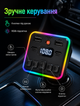 FM трансмиттер автомобильный с лазерной подсветкой Bluetooth USB microSD MP3 WMA hands-free для авто 12–24 В - изображение 5