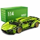 Конструктор машина Технік Lamborghini Зелений дитячий конструктор для хлопчиків гоночна спортивна машинка Lamborghini для складання для дорослих і дітей великий ігровий розвиваючий набір подарунок на день народження 1314 деталей - зображення 7