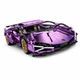 Конструктор машина Техник Lamborghini Фиолетовый детский конструктор для мальчиков гоночная спортивная машинка Lamborghini для сборки для взрослых и детей большой игровой развивающий набор подарок на день рождения 1314 деталей - изображение 8