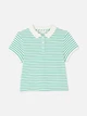 Поло Primark білий-зелений HKAFN840 2XS - изображение 5