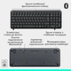 Комплект (клавиатура, мышь) беспроводной Logitech MK250 Graphite (920-013823) - изображение 3