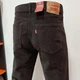 Джинси Levi's чоловічі вельветові прямі зі стрейчем 38 коричневі - зображення 5