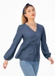Блузка из лиоцелла для женщины Esmara Lyocel (TENCEL™) 342751 36(S) темно-синий - изображение 2