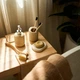 Дозатор для рідкого мила MBM HOME "Boston" 230 мл BA-04 BEIGE бежевий - зображення 6
