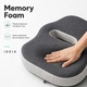 Комплект из 2 ортопедических подушек IDEIA для спины и сиденья Memory Foam серый (8-36712) - изображение 4