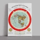 Интерьерная картина Карта Глисона, плоская Земля , Alexander Gleason, Flat Earth Map (1892), 106×75 см (id6151) - изображение 1