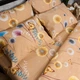 Комплект постельного белья Moon&Star Микросатин Premium Caramel Meadow Полуторный 143х210 наволочки 4х70х70 (MS-820015909) - изображение 6