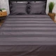 Комплект постельного белья Moon&Star Satin Stripe Dark Graphite Евро 200х220 наволочки 4х70х70 (MS-820016919) - изображение 2
