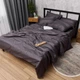 Комплект постельного белья Moon&Star Satin Stripe Dark Graphite Евро 200х220 наволочки 4х70х70 (MS-820016919) - изображение 5