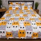Комплект постельного белья Moon&Star Бязь Gold Люкс Kitty Dreams Полуторный 143х210 наволочки 2х40х60 (MS-820014225) - изображение 2
