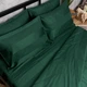 Комплект постельного белья Moon&Star Satin Stripe Emerald Luxe King Size 220x240 наволочки 2х40х60 (MS-820016975) - изображение 6