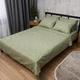 Комплект постельного белья Moon&Star Бязь Gold Люкс Green Bloom Семейный 143х210х2 наволочки 2х70х70 (MS-820014027) - изображение 1