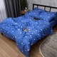 Комплект постельного белья Moon&Star Микросатин Premium Pure Indigo King Size 220x240 наволочки 2х40х60 (MS-820016170) - изображение 5