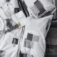 Комплект постільної білизни Moon&Star Бязь Gold Люкс Urban Grey Полуторний Євро 160х220наволочки 4х70х70 (MS-820015424) - зображення 4