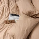 Комплект постельного белья Moon&Star Satin Stripe Cream Latte Евро 200х220 наволочки 2х40х60 (MS-820016880) - изображение 4
