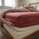 Простыня на резинке Кораловий, муслин 160*230 - изображение 2