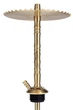 Кальян Trumpet Moar Gold Craft Black 49см из нержавеющей стали с черной колбой золотой - изображение 3