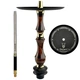 Шахта для кальяна Sunpipe Hookah Odin Epoxy Royal Cappuccino под уплотнитель из нержавеющей стали 58см из нержавеющей стали с накладкой из эпоксидной смолы - изображение 1