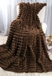 Плед шарпей королевский Home Textiles Brown 200*230 см покрывало на кровать диван коричневое - изображение 1