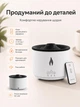 Ультразвуковой увлажнитель воздуха и аромадиффузор 3в1 LEXEGO 300 мл с эффектом пламени, вулканическим туманом, LED-подсветкой и пультом ДУ White FAD2L - изображение 5